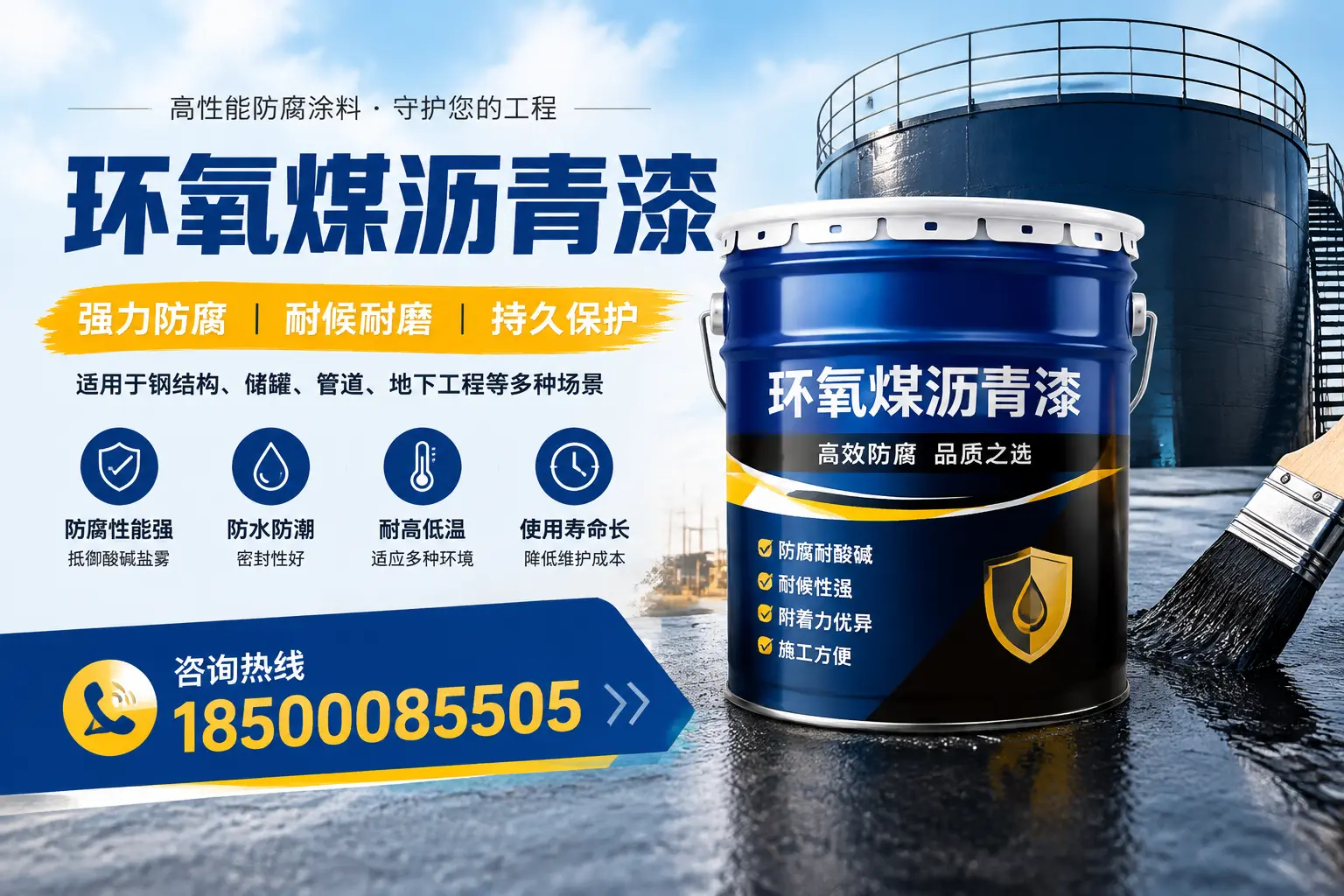 环氧煤沥青漆在工业中的应用,天门企业的选择